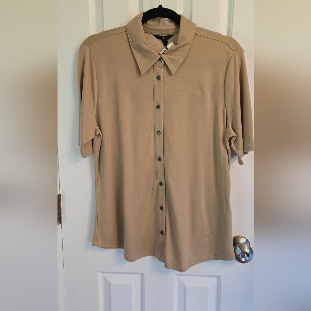 Banana Republic Beige Button Down Shirt